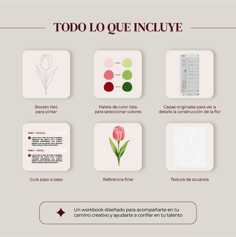 Workbook Procreate - Tulipán - Image 2