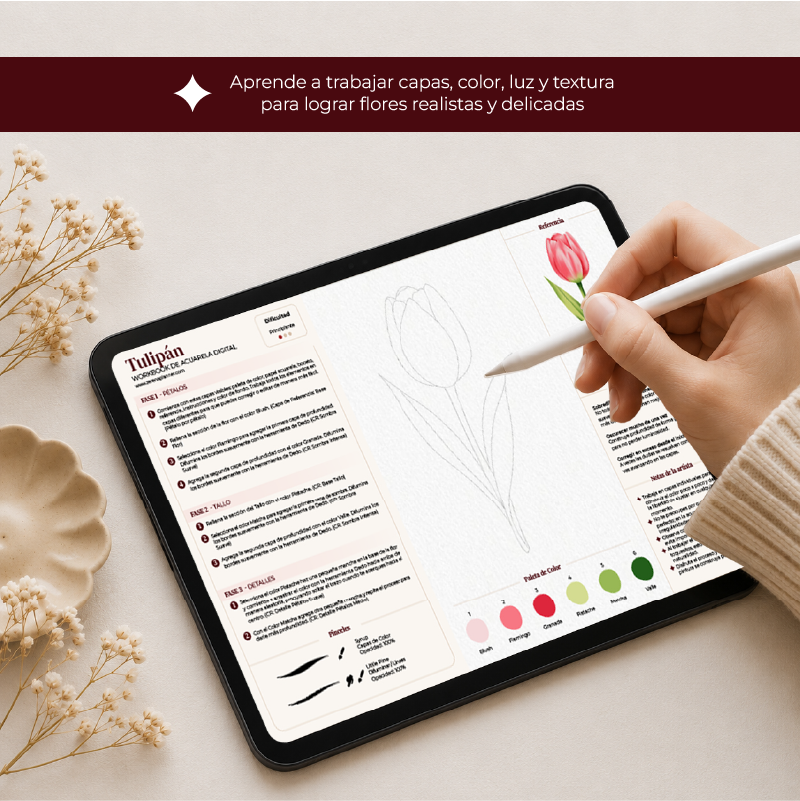 Workbook Procreate - Tulipán - Image 4