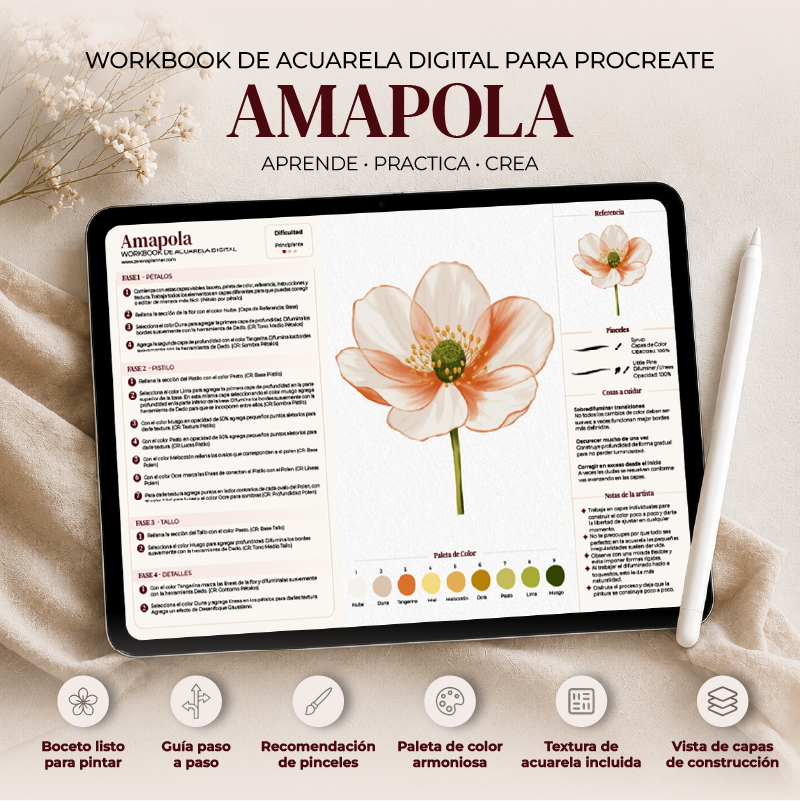 Workbook Procreate - Amapola